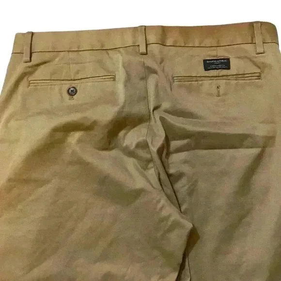 Banana Republic Men's Pants Tailoring Performance Emerson Chino Stretch Khaki 35 - Picture 3 of 16